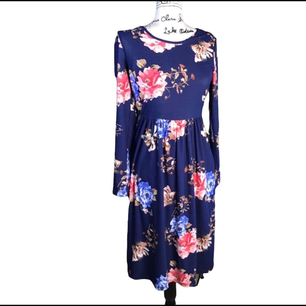 Reborn J Floral midi dress L